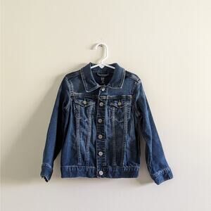 Gap Soft Denim Jacket Size 5 Medium Wash Blue Jean Coat Stretch Material